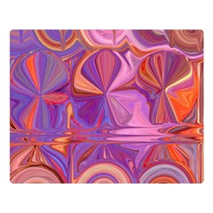 Candy Abstract Pink, Purple, Orange Double Sided Flano Blanket (large) 