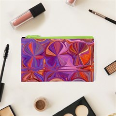 Candy Abstract Pink, Purple, Orange Cosmetic Bag (xs)