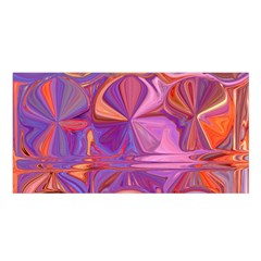 Candy Abstract Pink, Purple, Orange Satin Shawl