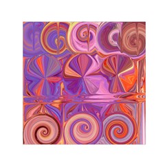 Candy Abstract Pink, Purple, Orange Small Satin Scarf (square) by digitaldivadesigns