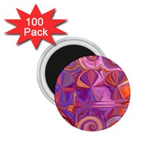 Candy Abstract Pink, Purple, Orange 1 75  Magnets (100 Pack) 