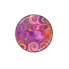 Candy Abstract Pink, Purple, Orange Hat Clip Ball Marker