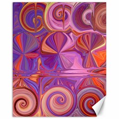 Candy Abstract Pink, Purple, Orange Canvas 16  X 20  