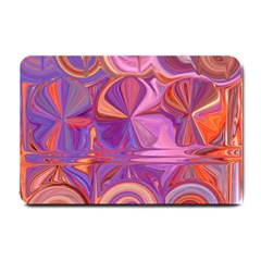 Candy Abstract Pink, Purple, Orange Small Doormat 