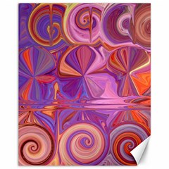 Candy Abstract Pink, Purple, Orange Canvas 11  X 14  