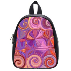 Candy Abstract Pink, Purple, Orange School Bags (small) 