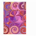 Candy Abstract Pink, Purple, Orange Small Garden Flag (Two Sides) Back