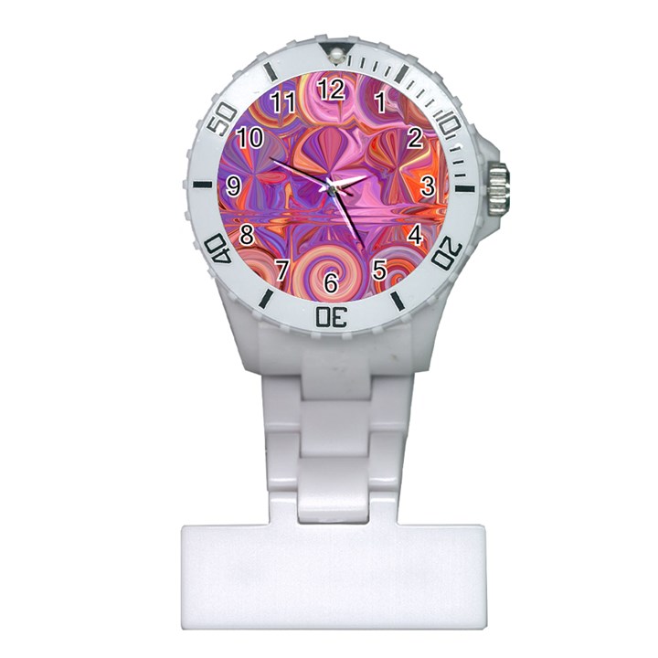 Candy Abstract Pink, Purple, Orange Plastic Nurses Watch