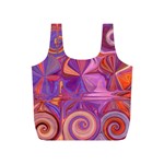 Candy Abstract Pink, Purple, Orange Full Print Recycle Bags (S)  Front