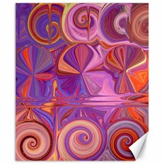 Candy Abstract Pink, Purple, Orange Canvas 8  X 10  by digitaldivadesigns