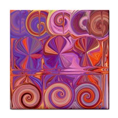 Candy Abstract Pink, Purple, Orange Face Towel by digitaldivadesigns