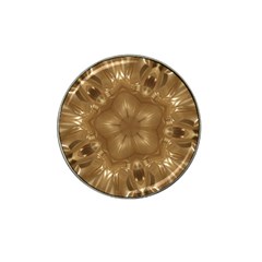 Elegant Gold Brown Kaleidoscope Star Hat Clip Ball Marker (4 Pack) by yoursparklingshop