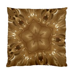 Elegant Gold Brown Kaleidoscope Star Standard Cushion Case (one Side) by yoursparklingshop