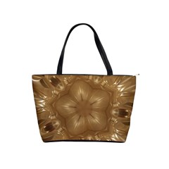 Elegant Gold Brown Kaleidoscope Star Shoulder Handbags by yoursparklingshop