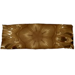 Elegant Gold Brown Kaleidoscope Star Body Pillow Case (dakimakura) by yoursparklingshop