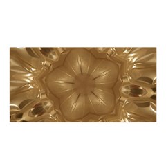 Elegant Gold Brown Kaleidoscope Star Satin Wrap by yoursparklingshop