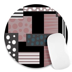 Collage  Round Mousepads by Valentinaart