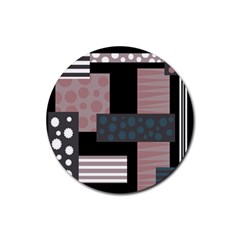 Collage  Rubber Coaster (Round) 