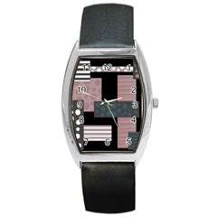 Collage  Barrel Style Metal Watch