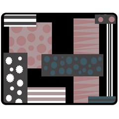 Collage  Double Sided Fleece Blanket (Medium) 