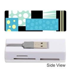 Blue Collage Memory Card Reader (stick)  by Valentinaart