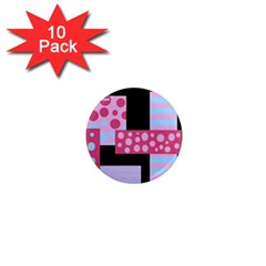 Pink Collage 1  Mini Magnet (10 Pack)  by Valentinaart