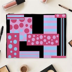 Pink Collage Cosmetic Bag (xl) by Valentinaart