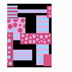 Pink Collage Large Garden Flag (two Sides) by Valentinaart