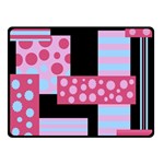 Pink collage Double Sided Fleece Blanket (Small)  45 x34  Blanket Back