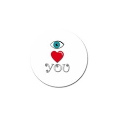 I Love You Golf Ball Marker by Valentinaart