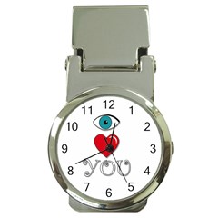 I Love You Money Clip Watches by Valentinaart