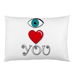 I Love You Pillow Case by Valentinaart