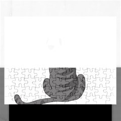 Gray Cat Rectangular Jigsaw Puzzl by Valentinaart