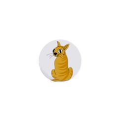 Yellow Cat 1  Mini Buttons by Valentinaart