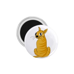 Yellow Cat 1 75  Magnets by Valentinaart