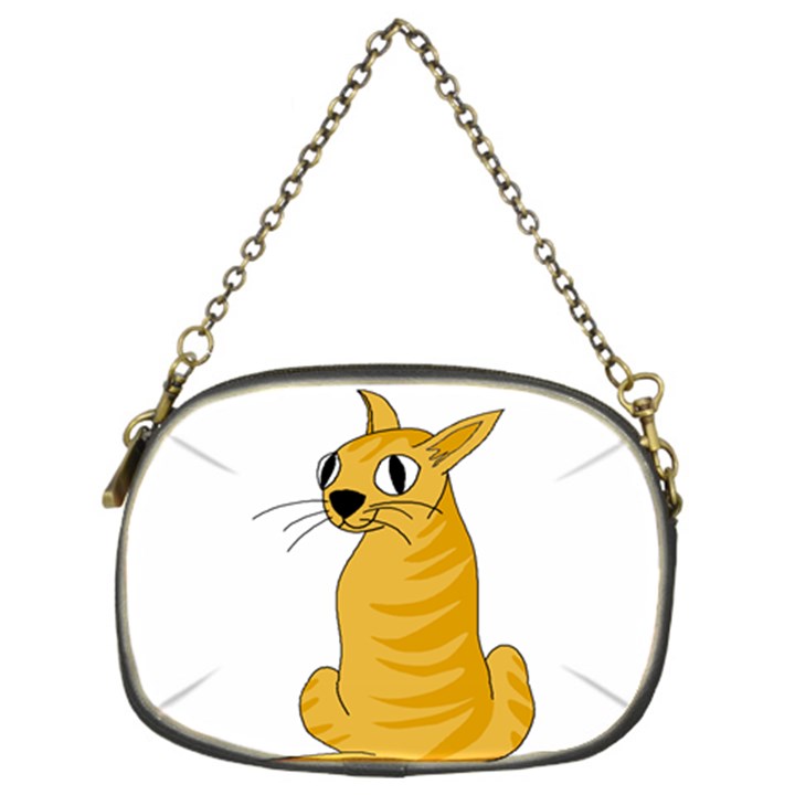 Yellow cat Chain Purses (Two Sides) 