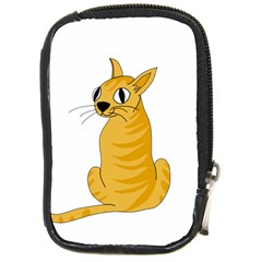 Yellow Cat Compact Camera Cases by Valentinaart