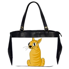 Yellow Cat Office Handbags (2 Sides) 