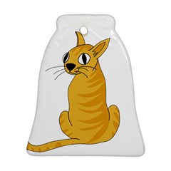 Yellow Cat Ornament (bell)  by Valentinaart