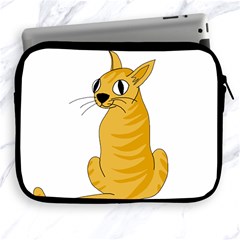 Yellow Cat Apple Ipad 2/3/4 Zipper Cases by Valentinaart