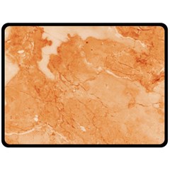 Rose Gold Marble Stone Print Fleece Blanket (large) 