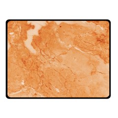 Rose Gold Marble Stone Print Fleece Blanket (small) by Dushan