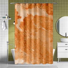 Rose Gold Marble Stone Print Shower Curtain 48  X 72  (small)  by Dushan