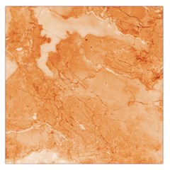 Rose Gold Marble Stone Print Large Satin Scarf (square) by Dushan