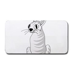 White Cat  Medium Bar Mats by Valentinaart