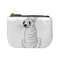 White Cat  Mini Coin Purses by Valentinaart