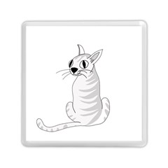 White Cat  Memory Card Reader (square)  by Valentinaart