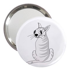 White Cat  3  Handbag Mirrors by Valentinaart