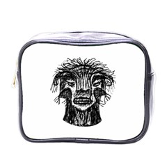 Fantasy Monster Head Drawing Mini Toiletries Bags by dflcprints