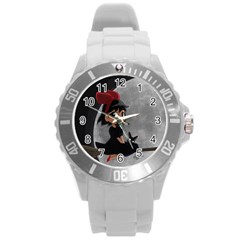 Kiki4nab16 Round Plastic Sport Watch (l) by Anikaku